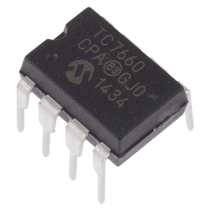 1 pcs - Microchip TC7660CPA, 1 Charge Pump, Regulator, 1.5 - 10 V 8-Pin, PDIP