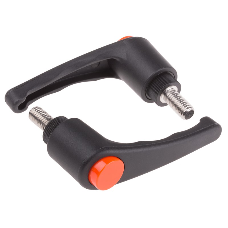 2 pcs - RS PRO Clamping Lever, M10 x 20mm