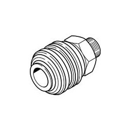 1 pcs - Festo Brass Female Pneumatic Quick Connect Coupling, G 3/8 Male Threaded