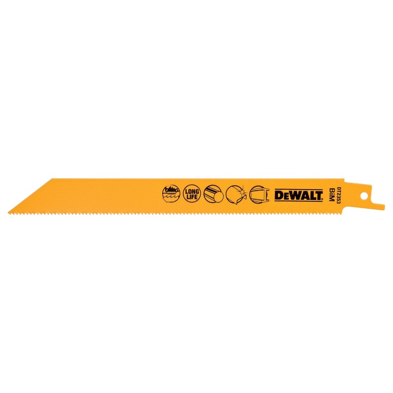 1 pcs - DeWALT, 14 Teeth Per Inch Metal 203mm Cutting Length Reciprocating Saw Blade, Pack of 5