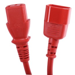 1 pcs - RS PRO IEC C13 Socket to IEC C14 Plug Power Cord, 2m