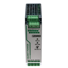 1 pcs - Phoenix Contact QUINT-PS/3AC/24DC/5 Switch Mode DIN Rail Power Supply, 400V ac ac Input, 24V dc dc Output, 5A Output,