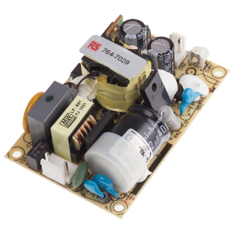 1 pcs - MEAN WELL Switching Power Supply, EPS-35-36, 36V dc, 1A, 36W, 1 Output, 120 - 370 V dc, 85 - 264 V ac