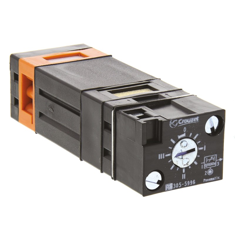 1 pcs - Crouzet 81 series 0.1s to 30s Pneumatic Timer, 8 bar max