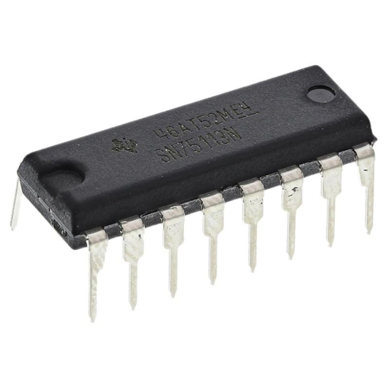 1 pcs - Texas Instruments SN75113N Differential Line Driver, 16-Pin PDIP