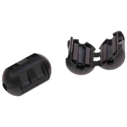 2 pcs - RS PRO Openable Ferrite Clamp, 15 Dia. x 25.2mm, For Computer Peripherals, Digital TV, Internal & External Power