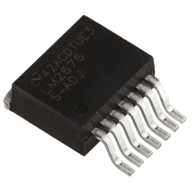 1 pcs - Texas Instruments, LM2676S-ADJ/NOPB Step-Down Switching Regulator, 1-Channel 3A Adjustable 7-Pin, D2PAK