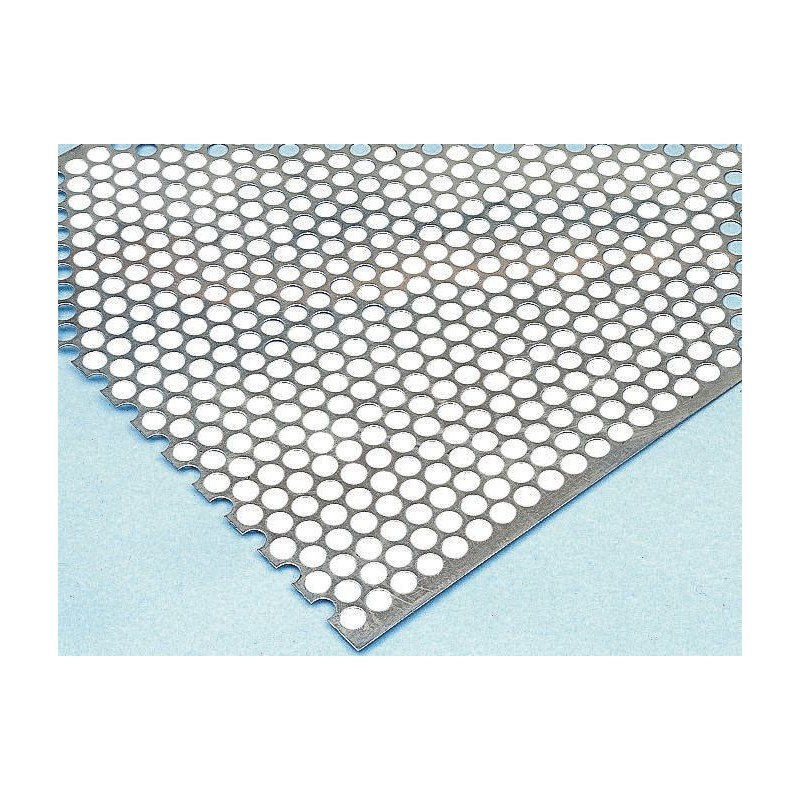 2 pcs - RS PRO Stainless Steel Perforated Metal Sheet 1000mm x 500mm, 0.55mm Thick