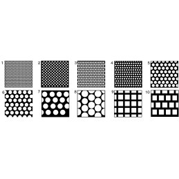 2 pcs - RS PRO Stainless Steel Perforated Metal Sheet 1000mm x 500mm, 0.55mm Thick