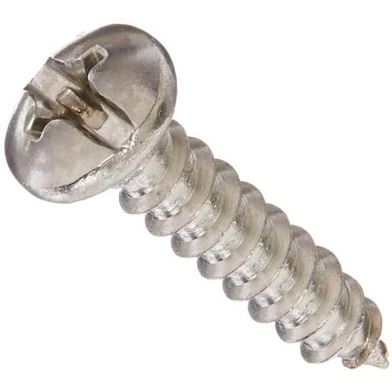 100 pcs - RS PRO Round Head Self Tapping Screw, 2 1/2in Long
