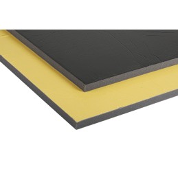 2 pcs - RS PRO Adhesive PUR Foam Acoustic Insulation, 1m x 600mm x 28mm