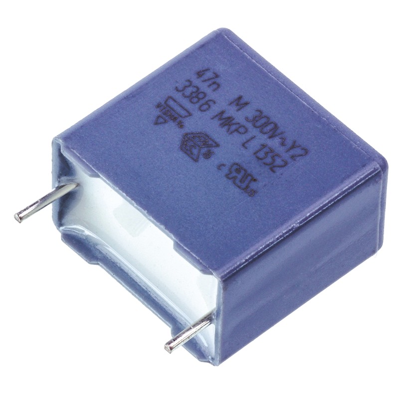 5 pcs - Vishay MKP 338 Polypropylene Film Capacitor, 300V ac, ±20%, 47nF, Through Hole