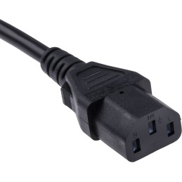 1 pcs - RS PRO Straight IEC C13 Socket to Straight CEE 7/7 Plug Power Cable Assembly, 2.5m