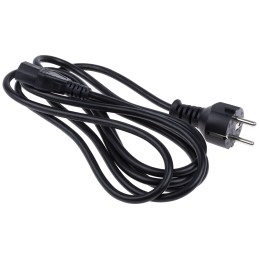 1 pcs - RS PRO Straight IEC C13 Socket to Straight CEE 7/7 Plug Power Cable Assembly, 2.5m