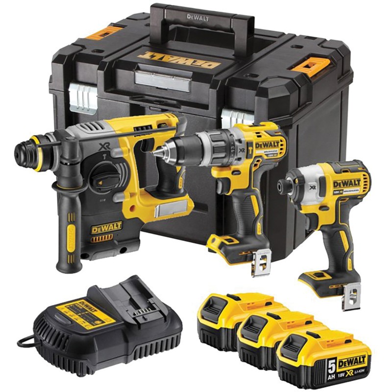 1 pcs - DeWALT DCK368P3T-GB, 18V Cordless Cordless Power Tool Kit