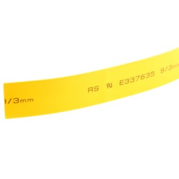 1 Reel of 5 M - RS PRO Heat Shrink Tubing, Yellow 9mm Sleeve Dia. x 5m Length 3:1 Ratio