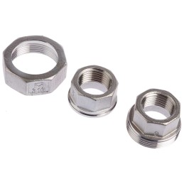1 pcs - RS PRO Stainless Steel Pipe Fitting, Straight Octagon Union, Female G 1/2in x Female G 1/2in