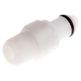 1 pcs - Colder Products Hose Connector, Straight Threaded Coupling, NPT 1/4in, 8.3 bar