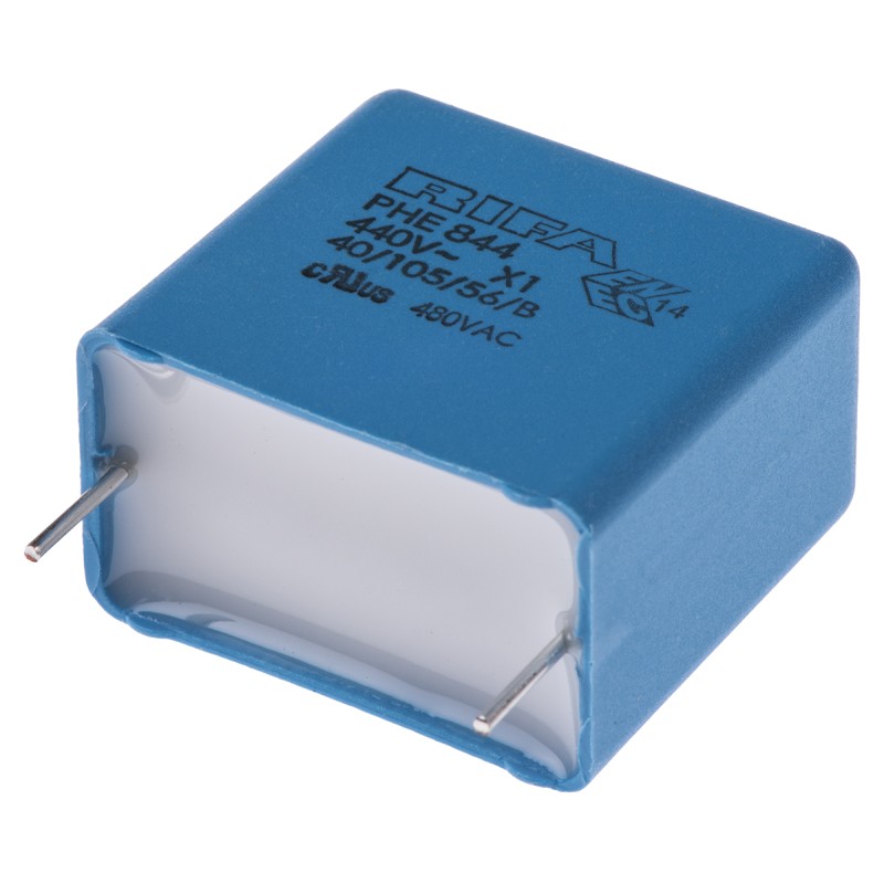 176 pcs - KEMET PHE844 Metallised Polypropylene Film Capacitor, 440 V ac, 480 V ac, ±20%, 470nF, Through Hole
