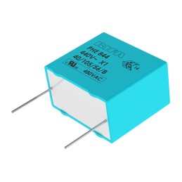 186 pcs - KEMET PHE844 Metallised Polypropylene Film Capacitor, 440 V ac, 480 V ac, ±20%, 100nF, Through Hole