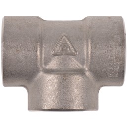 1 pcs - RS PRO Stainless Steel Pipe Fitting, Tee Circular Tee, Female G 3/8in x Female G 3/8in x Female G 3/8in