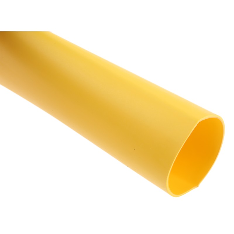 1 pcs - RS PRO Adhesive Lined Heat Shrink Tube, Yellow 24mm Sleeve Dia. x 1.2m Length 3:1 Ratio