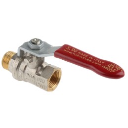 1 pcs - RS PRO Brass Full Bore, 2 Way, Ball Valve, BSPP 3/8in, 40 - 30bar Operating Pressure