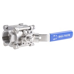 1 pcs - RS PRO Stainless Steel Full Bore, 2 Way, Ball Valve, NPT 38.1mm