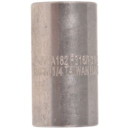 1 pcs - RS PRO Stainless Steel Pipe Fitting, Straight Circular Coupler, Female Rc 1/4in x Female Rc 1/4in