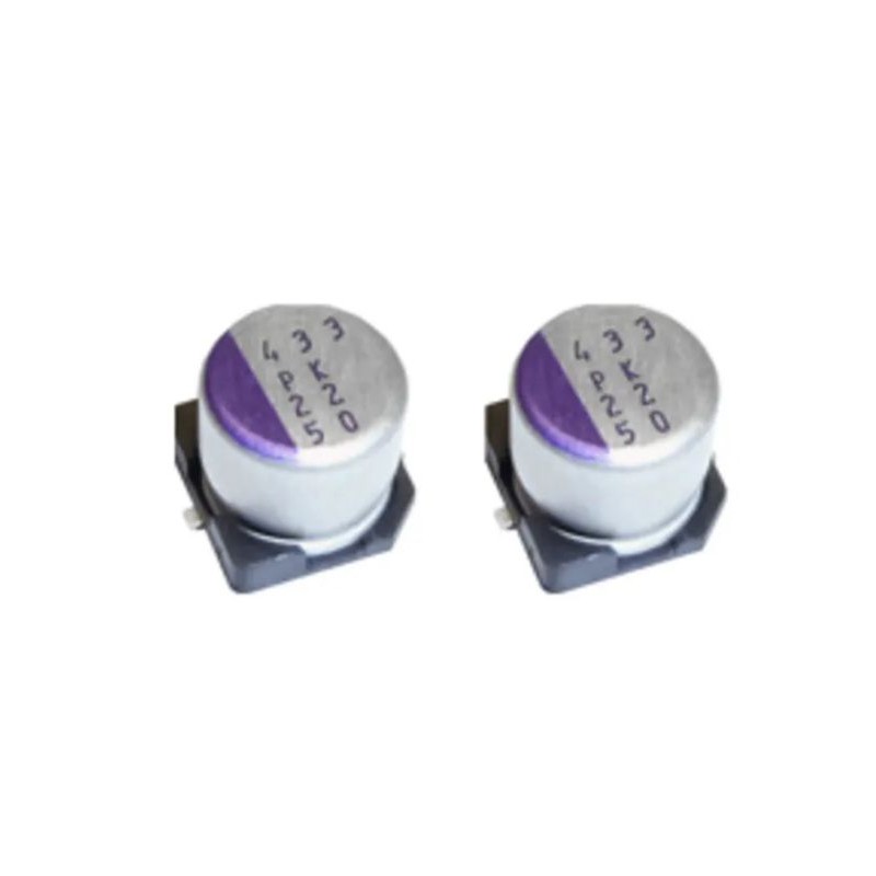 5 pcs - Panasonic 330μF Surface Mount Polymer Capacitor, 35V