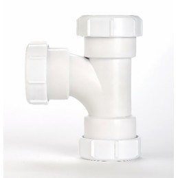 1 pcs - RS PRO 88° Tee Swept Tee PVC Pipe Fitting, 40mm