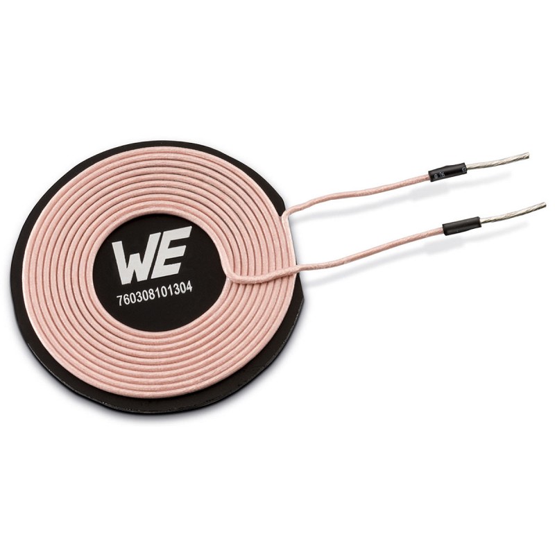 24 pcs - Wurth Elektronik WE-WPCC Wireless Charging Coil Transmitter 6A, 6.3 μH, 47.5mm dia.