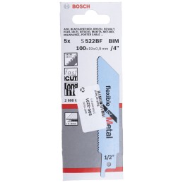 1 pcs - Bosch, 14 Teeth Per Inch Reciprocating Saw Blade, Pack of 5