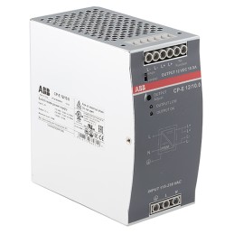 1 pcs - ABB CP-E Switch Mode DIN Rail Power Supply, 90 - 132V ac ac, dc Input, 12V dc dc Output, 10A Output, 120W