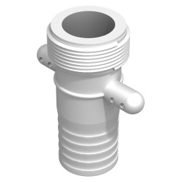 1 pcs - RS PRO Hose Connector, Straight Hose Tail Adaptor, BSP 2in 2in ID