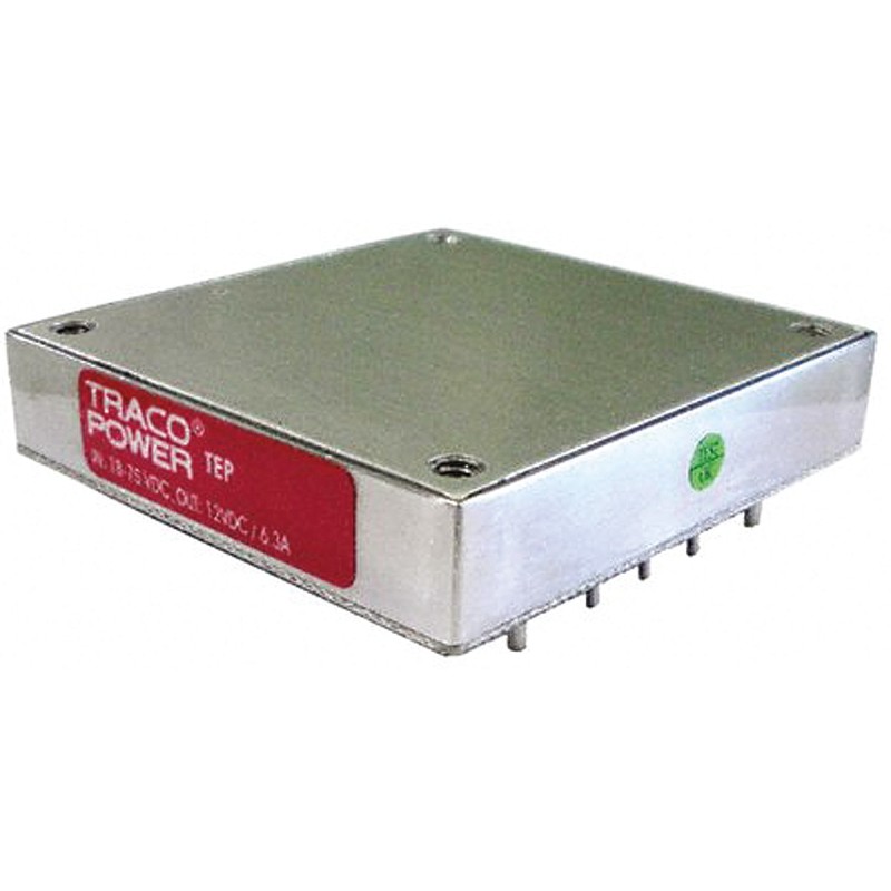 1 pcs - TRACOPOWER TEP 100WIR DC-DC Converter, ±24V dc/ 4.2A Output, 9 - 36 V dc Input, 100W, Chassis Mount, +75°C Max