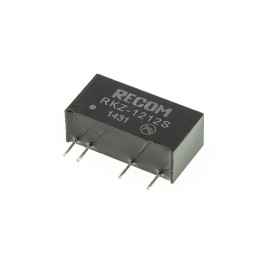 1 pcs - Recom RKZ DC-DC Converter, 12V dc/ 168mA Output, 10.8 - 13.2 V dc Input, 2W, Through Hole, +85°C Max Temp -40°C