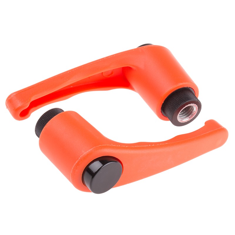 2 pcs - RS PRO Steel Clamping Lever, M10 x 18mm