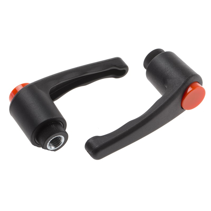 2 pcs - RS PRO Steel Clamping Lever, M10 x 18mm