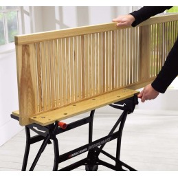 1 pcs - Black & Decker Portable Steel Workbench, 250kg Max Load, Adjustable Height, 775mm x 740mm