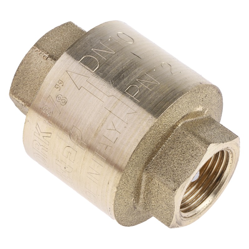 1 pcs - RS PRO Brass Single Check Valve, BSPP 3/8in, 12 bar