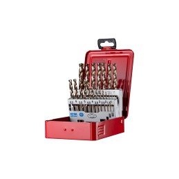 1 pcs - Dormer 19-Piece Twist Drill Bit Set for Multi-Material, 10mm Max, 1mm Min, HSS-E Bits