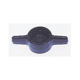 20 pcs - RS PRO Black 2-Arm Clamping Knob, M6, Unthreaded Hole