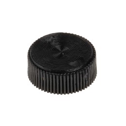 20 pcs - RS PRO Black Knurled Clamping Knob, M3, Unthreaded Hole