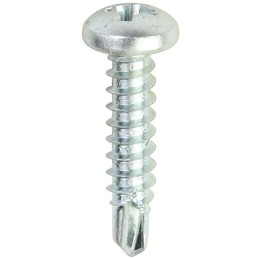 100 pcs - RS PRO Zinc Steel Self Drilling Screw x 3/4in Long