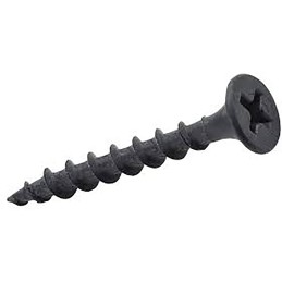 100 pcs - RS PRO Black Steel Self Drilling Screw x 3in Long