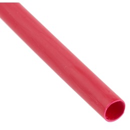 1 Bag of 1 - RS PRO Halogen Free Heat Shrink Tubing, Red 6.4mm Sleeve Dia. x 1.2m Length 2:1 Ratio