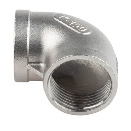 1 pcs - RS PRO Stainless Steel Pipe Fitting, 90° Circular Elbow, Female G 1in x Female G 1in