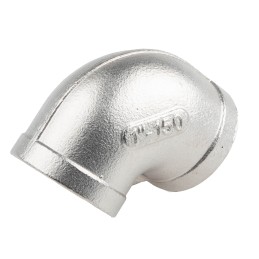 1 pcs - RS PRO Stainless Steel Pipe Fitting, 90° Circular Elbow, Female G 1in x Female G 1in
