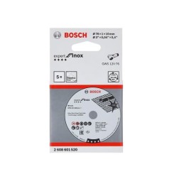 1 pcs - Bosch Silicon Carbide Cutting Disc, 76mm x 1mm Thick, Very Fine Grade, P400 Grit, 5 in pack